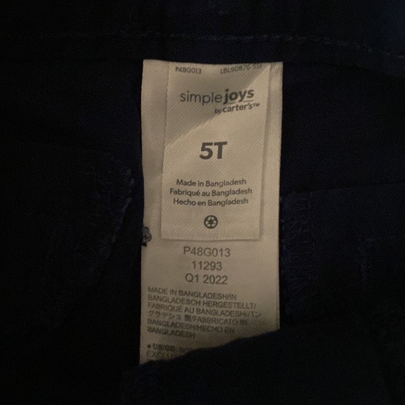 Uniform shorts set 5T 1 khaki 1 navy Like New - Picture 2 of 4